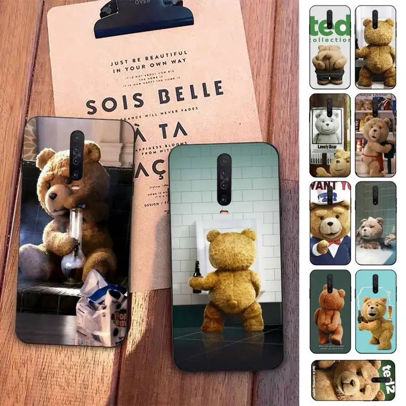 

Ted Bear Movie Ted Kiss MY Butt Ass Phone Case for Redmi 5 6 7 8 9 A 5plus K20 4X S2 GO 6 K30 pro