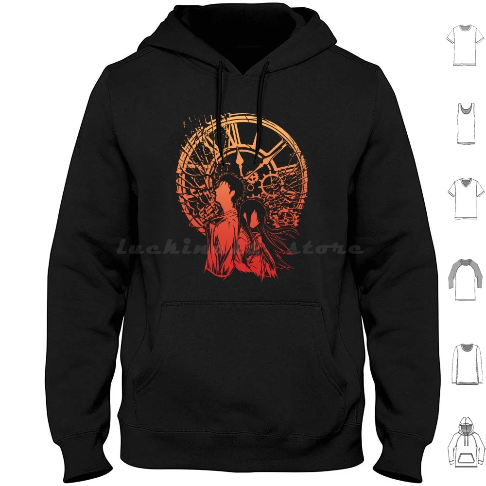 

Time Broken Sunset Hoodies Long Sleeve Steins Gate Steins Gate Game Steins Gate Manga Steins Gate Anime Steins Gate