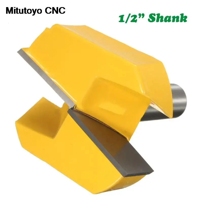 

1Pcs 12mm 1/2"Shank Milling Cutter For Wood 2-1/4" Bottom Cleaning Router Bit Straight Bit Wood Clean Woodworking Bits Tools