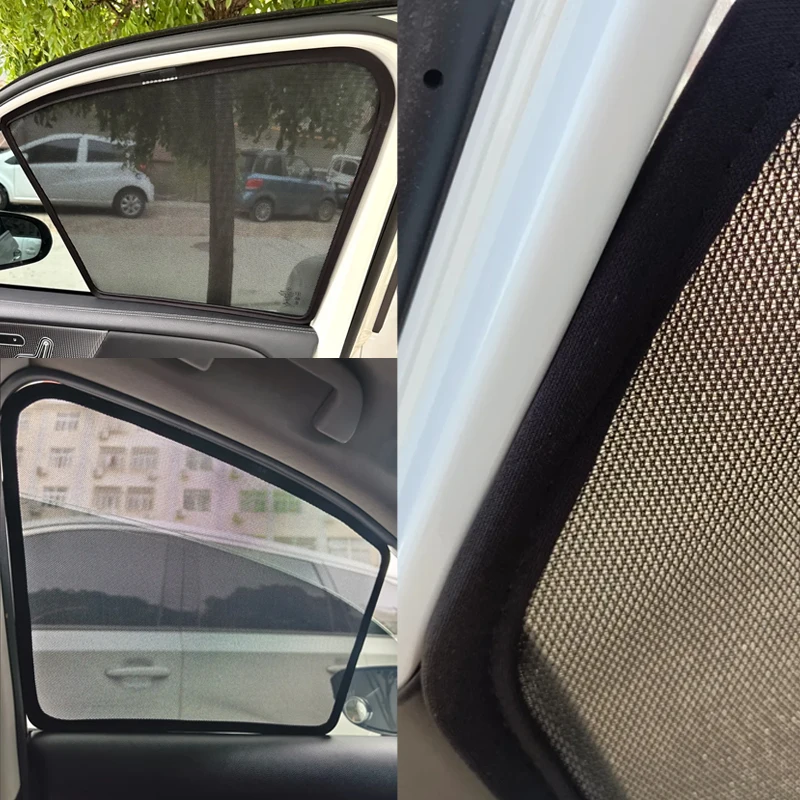 Фото Автомобильный сетчатый солнцезащитный козырек для Geely EX5 Galaxy E5 Proton e.MAS 7 2024 2025 2026, магнитный солнцезащитный козырек на окно, козырек, шторы, автомобильные аксессуары №4