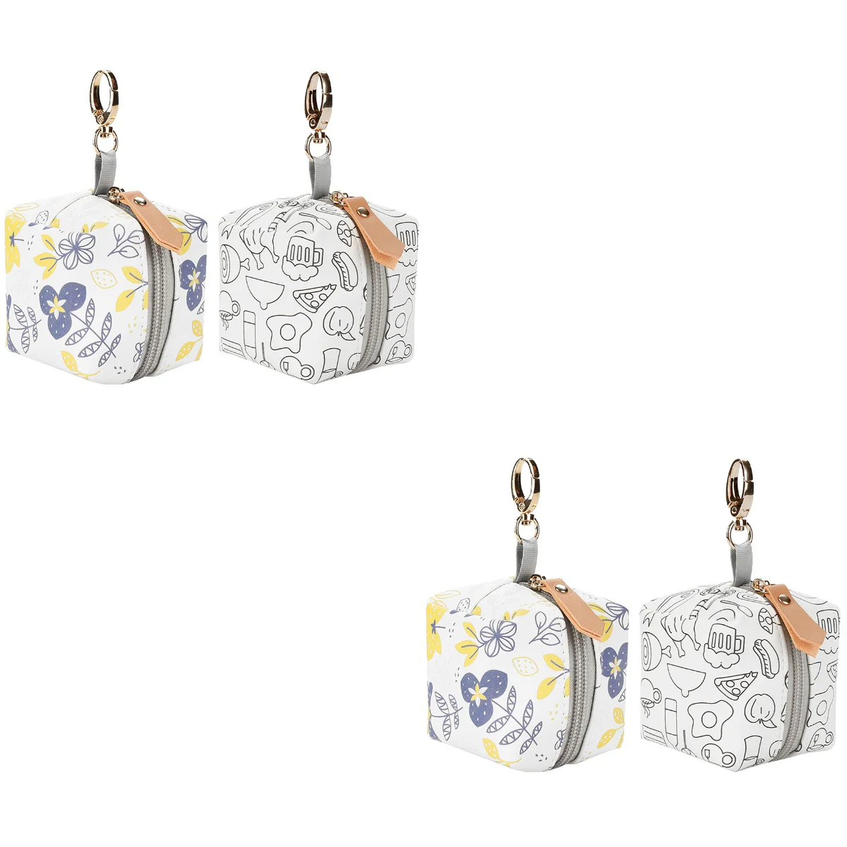 

4 Pacifier Holder Case Pacifier Storage Bag Container Diaper Bag Accessory