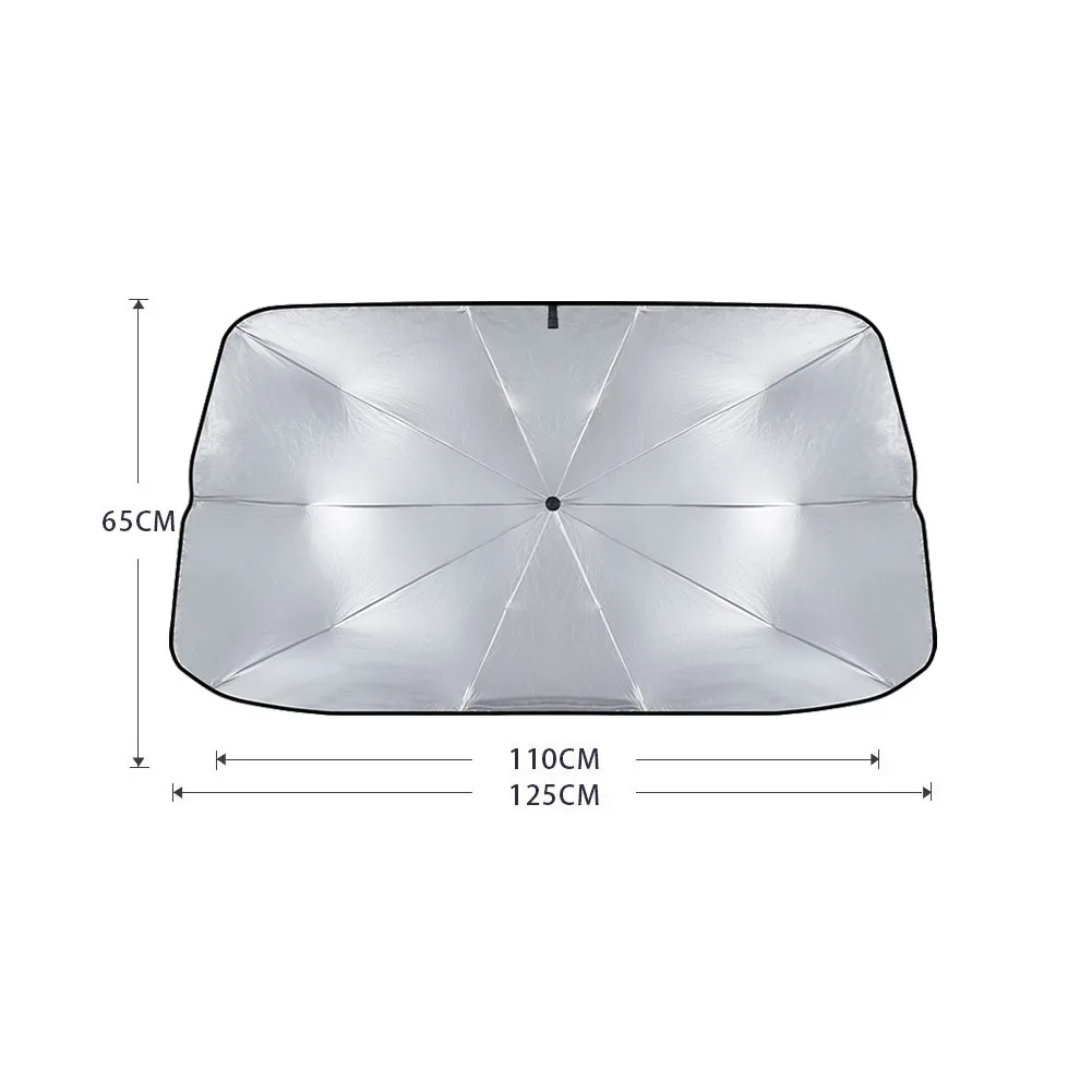 

Durable Car Sunshade Parasol Cool Driving Folding Design Reflect Sunlight
