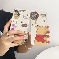 winnie pooh phone cases for iphone 13 12 11 pro max mini xr xs max 8 x 7 se 2022 cartoon back cover