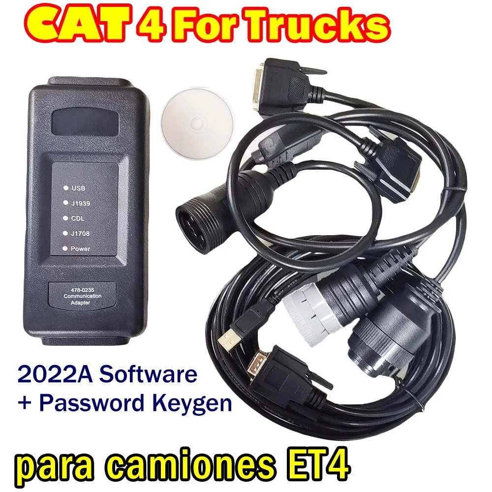CAT4 diagnostic tool For Trucks, Excavators, Air Compressors, Ships, Drilling Rigs testing sysem ET4 with 2022A software upgrade
