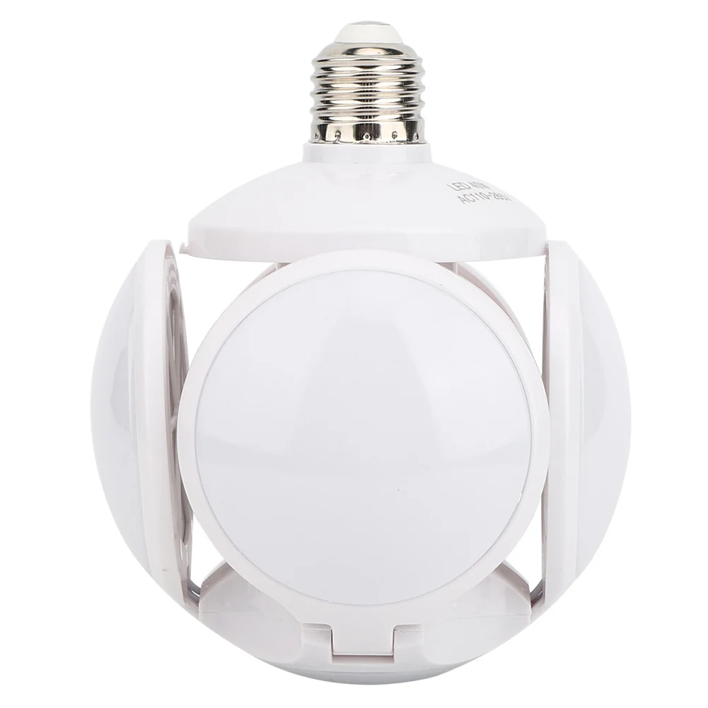 

E27 40W Football-Shape LED Folding Lights Highlight Garage Lights For Workshop Warehouse 110V-2 Light§E27