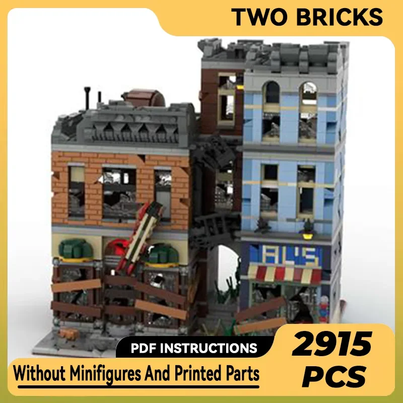 

Technical Moc Bricks Apocalypse Detective's Office Modular Building Blocks Gifts Toys For Children DIY Sets Assembling Model