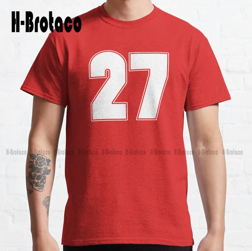 

Gilles Villeneuve Number 27 Classic T-Shirt Men'S Casual Shirts Cotton Outdoor Simple Vintag Casual Tee Shirts Xs-5Xl Unisex New