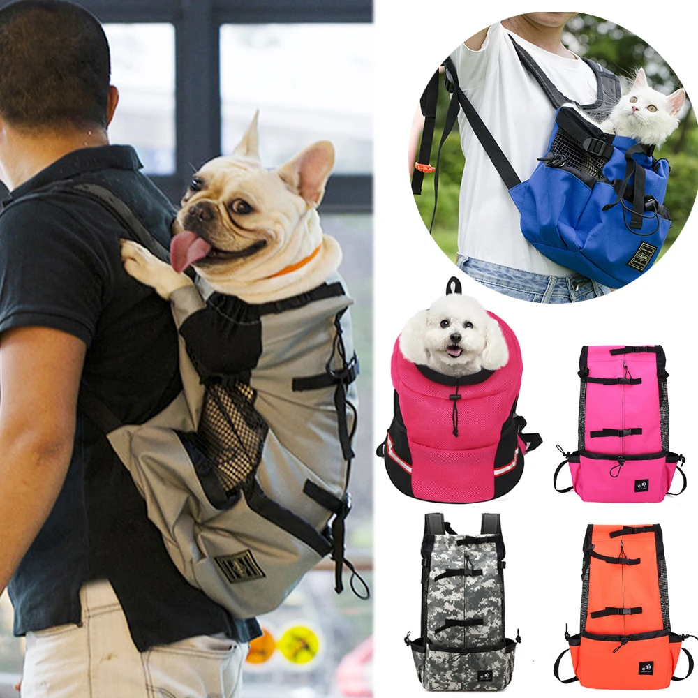 

Breathable Pet Dog Carrier Bag for Large Dogs Golden Retriever Bulldog Backpack Adjustable Big Dog Travel Bags Pets Products