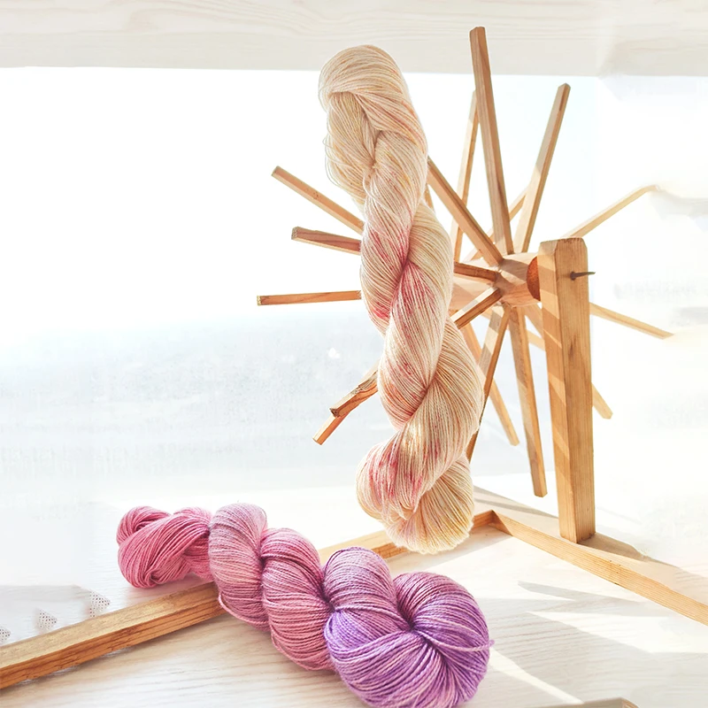 1 шт. 50 г пряжа лотоса ручной росписи шелк 8 Мягкая Блестящая кружевная крутая и