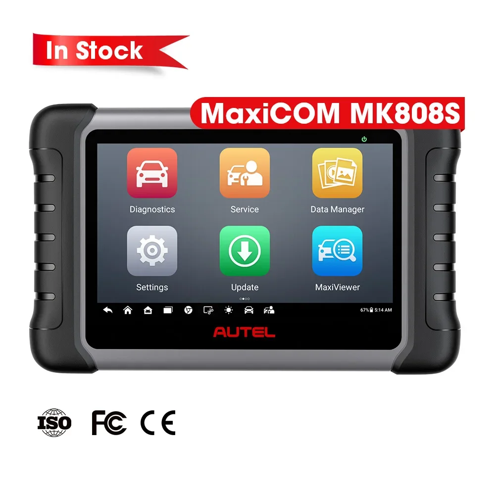 Autel MaxiCOM MK808 OBD2 Автомобильный диагностический сканер со всеми функциями системы и