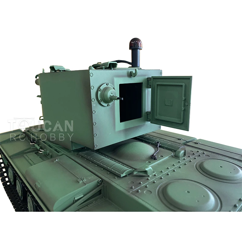 HENG LONG 1/16 Советский радиоуправляемый танк KV-2 Gigant 7 0 FPV 3949 360 ° Бочка с турелью отдача