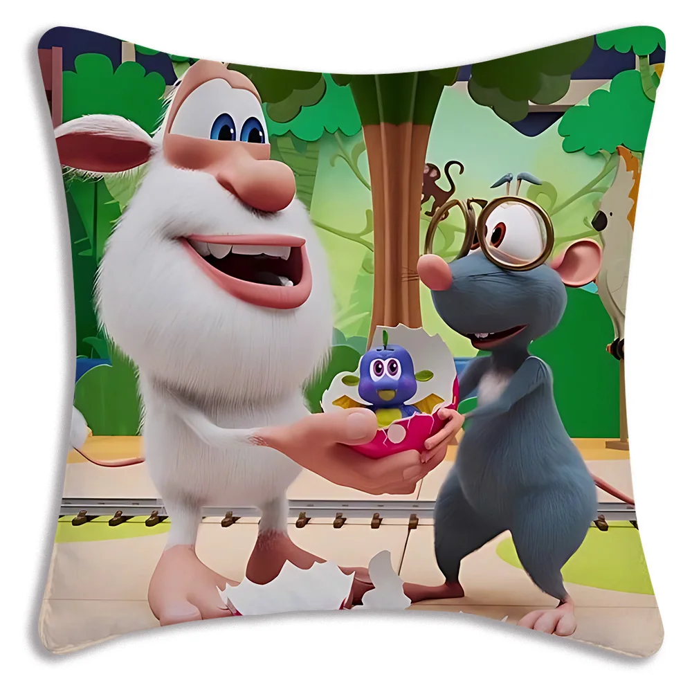 New Boobas Animation For Kids Cushion Cover Print Anime Cartoon Floor Pillow Case Cool Pillowcase Home Decoration