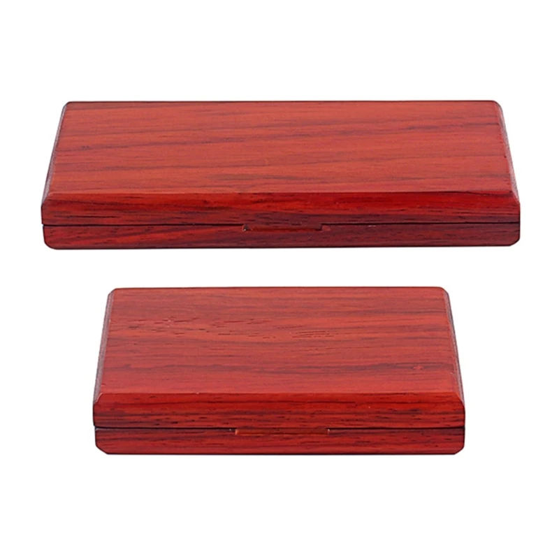 

E9LE Red Wooden Oboe Reed Container Against Moisture Protector Oboe Reeds Holder Box