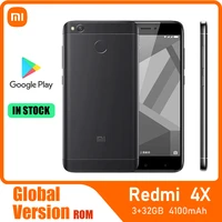 xiaomi redmi 4x mobile phone 3 32gb googleplay 4000mah smartphone inch5 0hd screen snapdragon 435 13 0mprearcamera