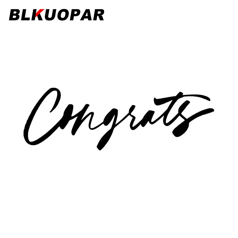 

BLKUOPAR поздравления, ручная роспись, автомобильная наклейка, водонепроницаемые модные наклейки, креативный солнцезащитный окклюзий, царапин...