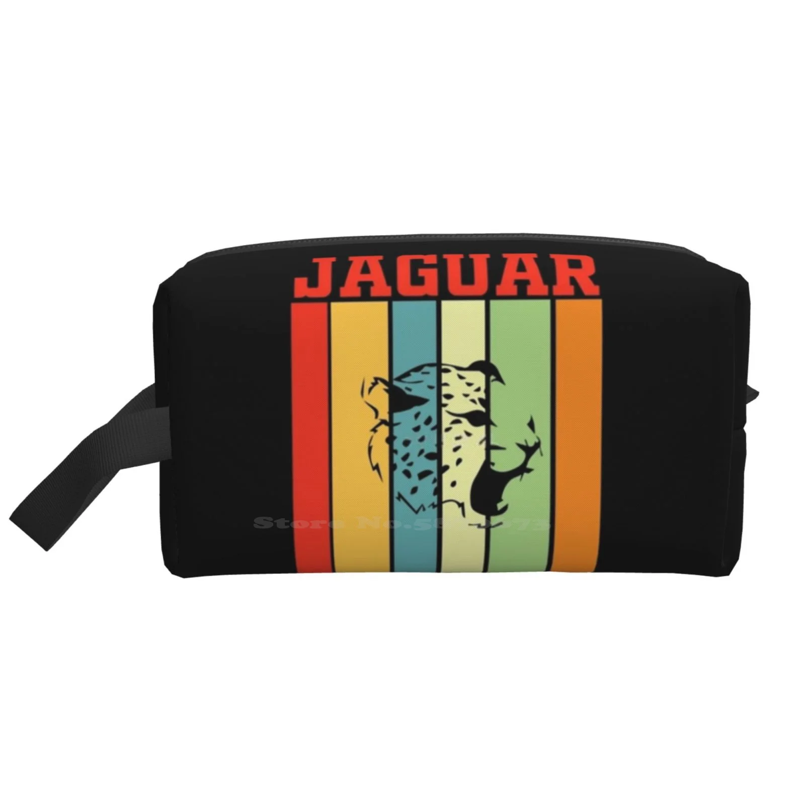 

Jaguar Retro And Colorful Data Cable Usb Bag Travel Sport Storge Bags Animal Animal Child Animal Animal Rights Animal Friend