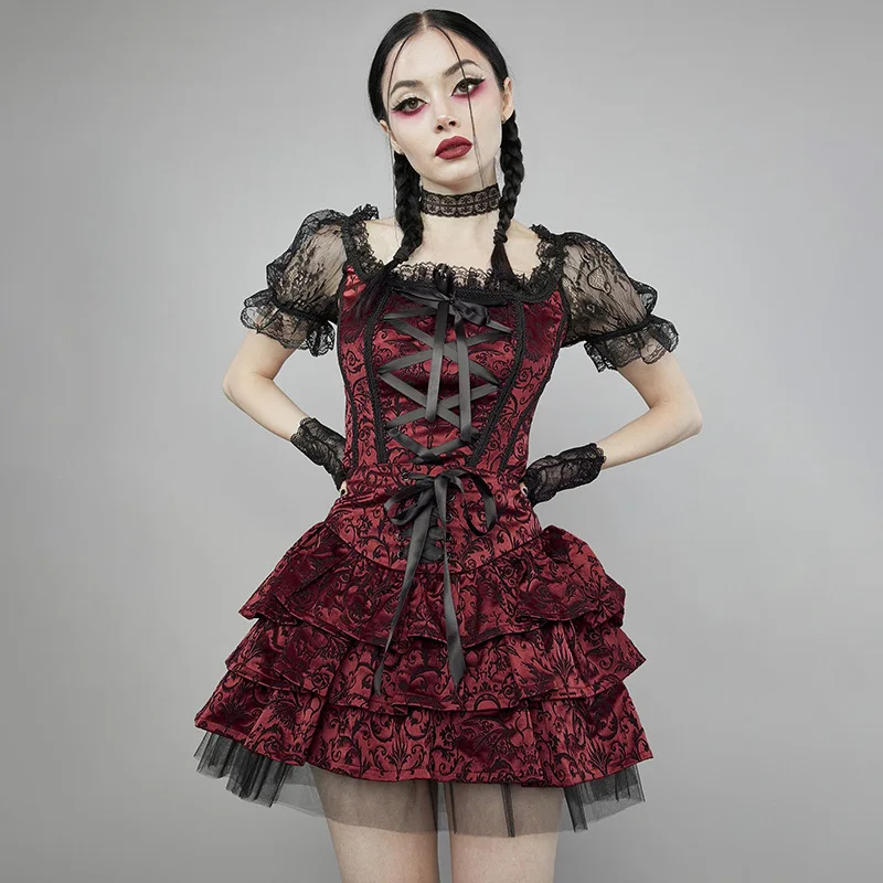 

Женский кружевной комплект из блузки и юбки, сетчатая Прозрачная Юбка с высокой талией и оборками, весна-лето 2022