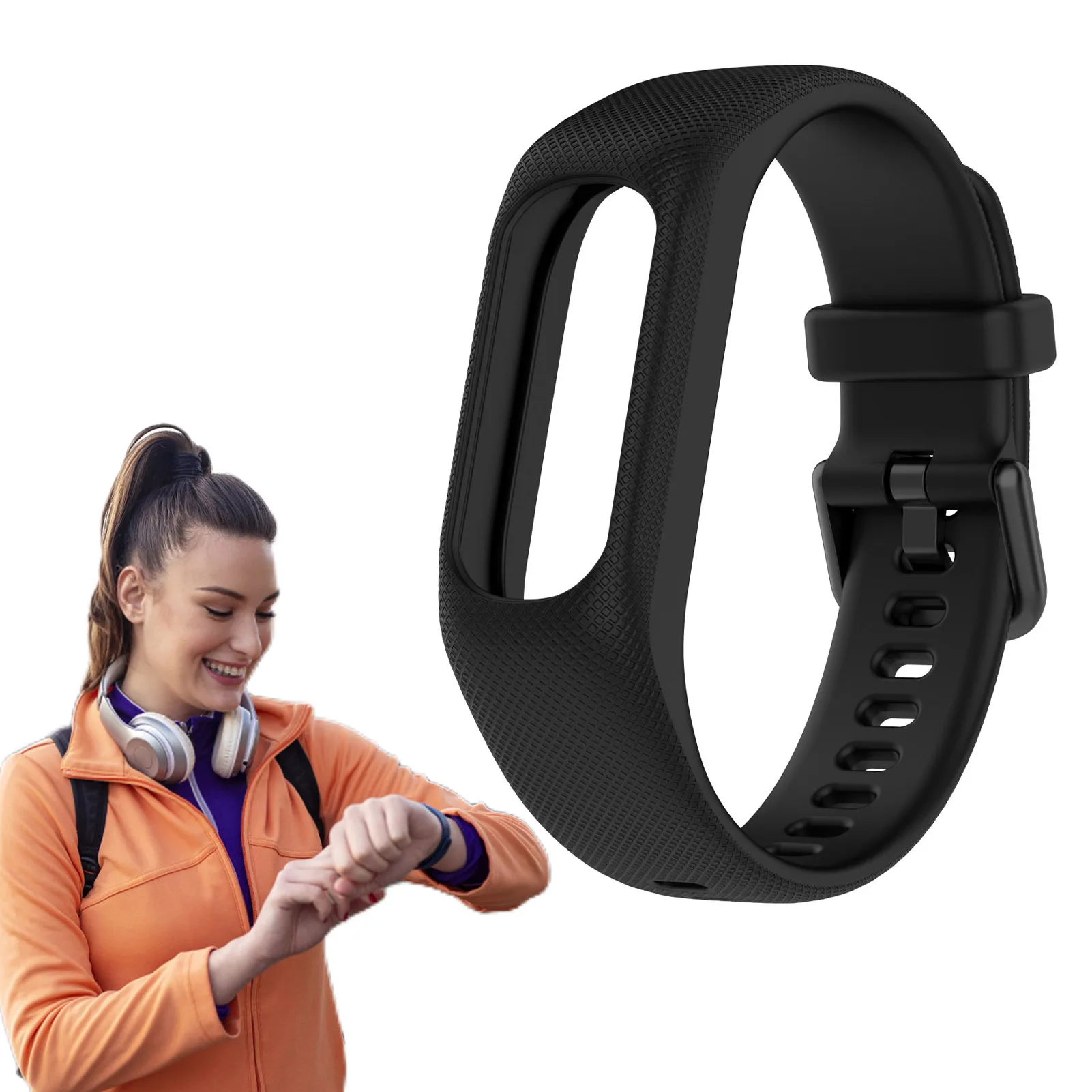 

forGar-min Smart 5 Smart Bracelet Strap Bracelet Silicone Wristband Bracelet Strap Wrist Strap Replacement Band for Women Man