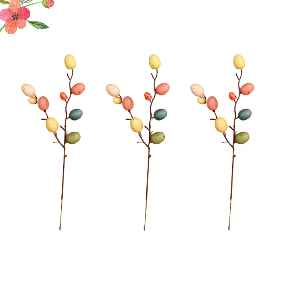 

Настольный декор с 3 ветвями, цветочные медиаторы, домашние аксессуары, Декор, пасхальные украшения, украшение для дома, стебли цветов, ветви...