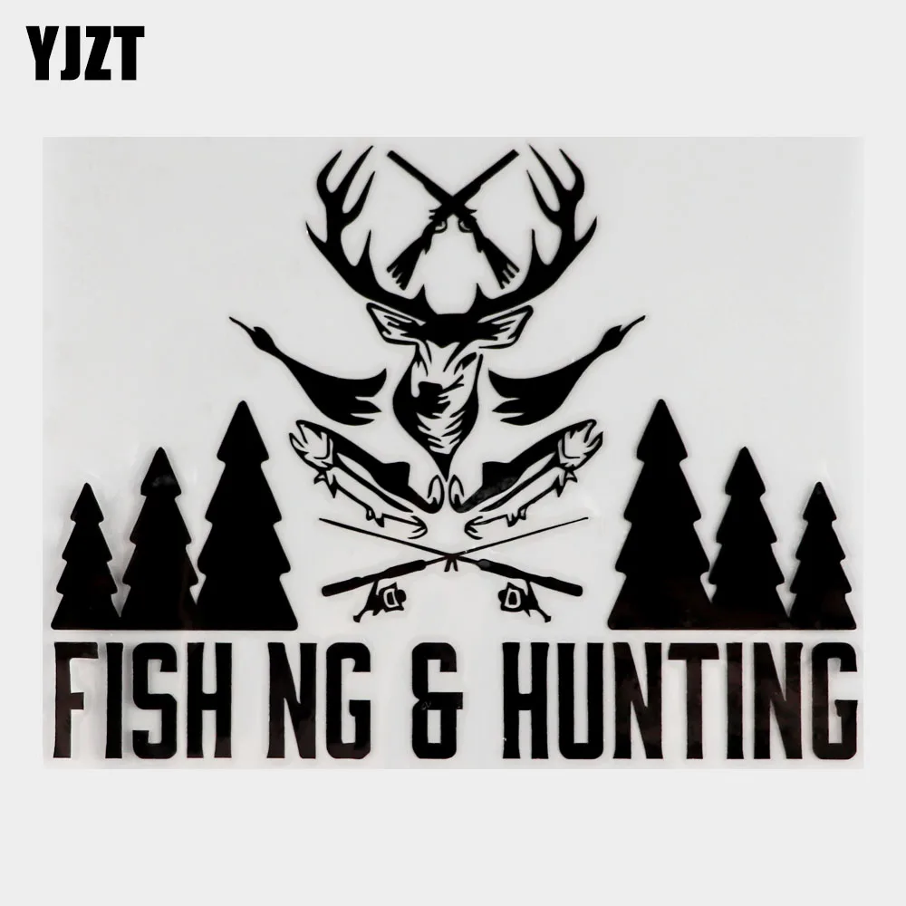 

YJZT Рыбалка Охота магазин Охотник Рыбак виниловые наклейки фотография