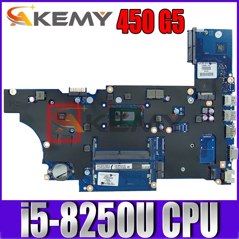 

L00824-001 L00824-501 L00824-601 For HP ProBook 450 G5 470 G5 430 G5 Motherboard with i5-8250U N16S-GMR-S-A2 DA0X8CMB6E0 X8C