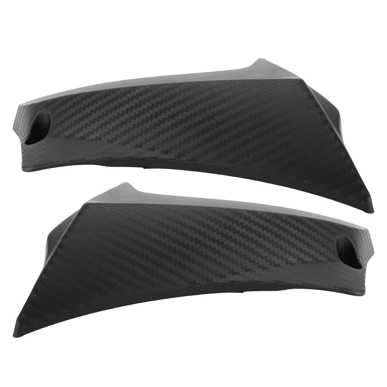 

2 Side Panel Covers Carbon Fiber Pattern Left Guard Fairing Cowl Fit for 600/750 2011-20 K1 Cowl Black