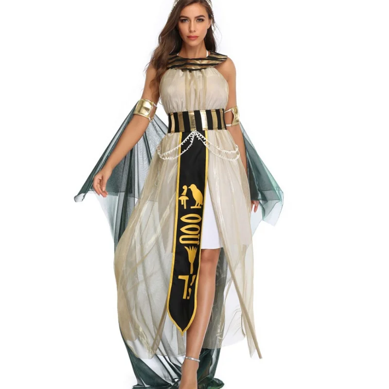 

Костюм для косплея для мужчин и женщин, костюм на Хэллоуин в стиле Древнего Египта, египетского, Греческого бога, королевы красоты, одежда для косплея