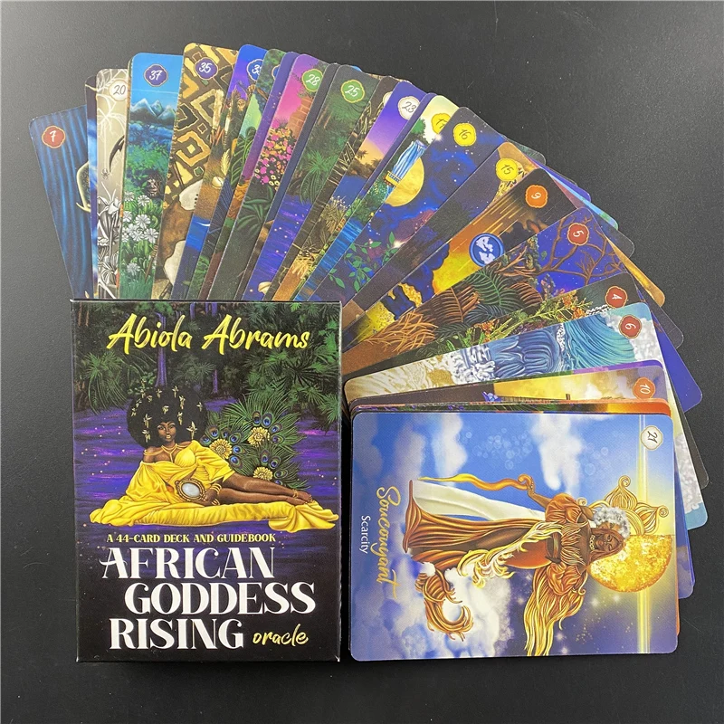 Настольная игра в карты с Африканской богиней восходящей и ростом |