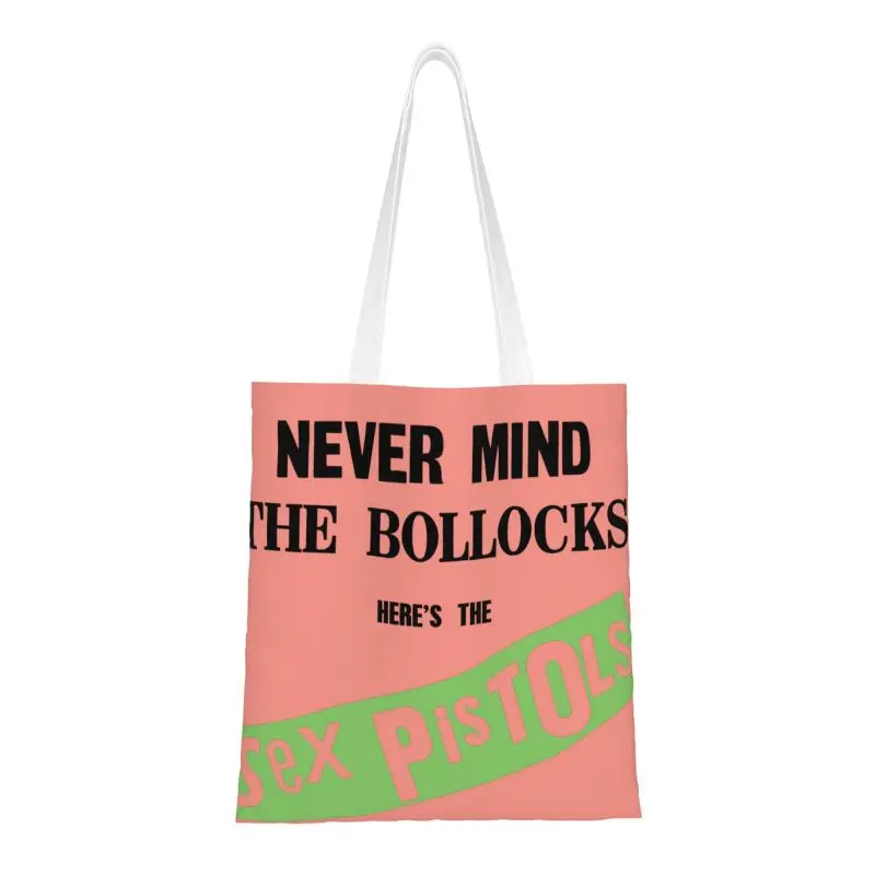 Сумка-тоут женская холщовая с принтом в виде пистолета