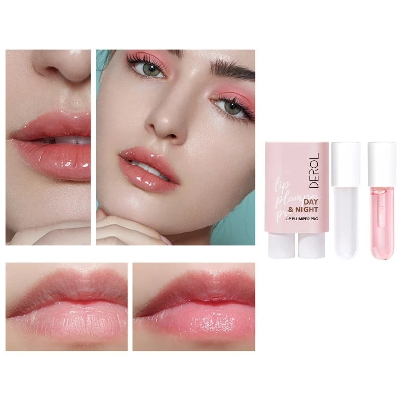 

Lip Plumper Gloss Lip Care Serums Lip Enhancer for Fuller Lip Mask Day& Night D2TA