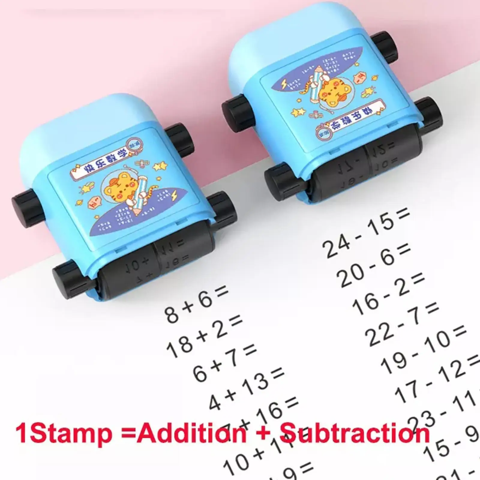 1pc Number Rolling Stamp Addition And Subtraction Question Stamp Digital Math Pupils Within Practice Questions Stamp 100 Ro K8O8