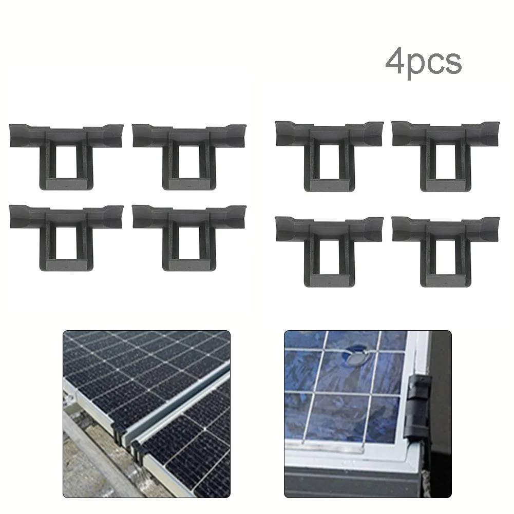 

4pcs Solar Panel Drainage Clips Solar Photovoltaic Panel Water Drain Diversion Clip Mud Removal Clip For Cleaning Solar Panels