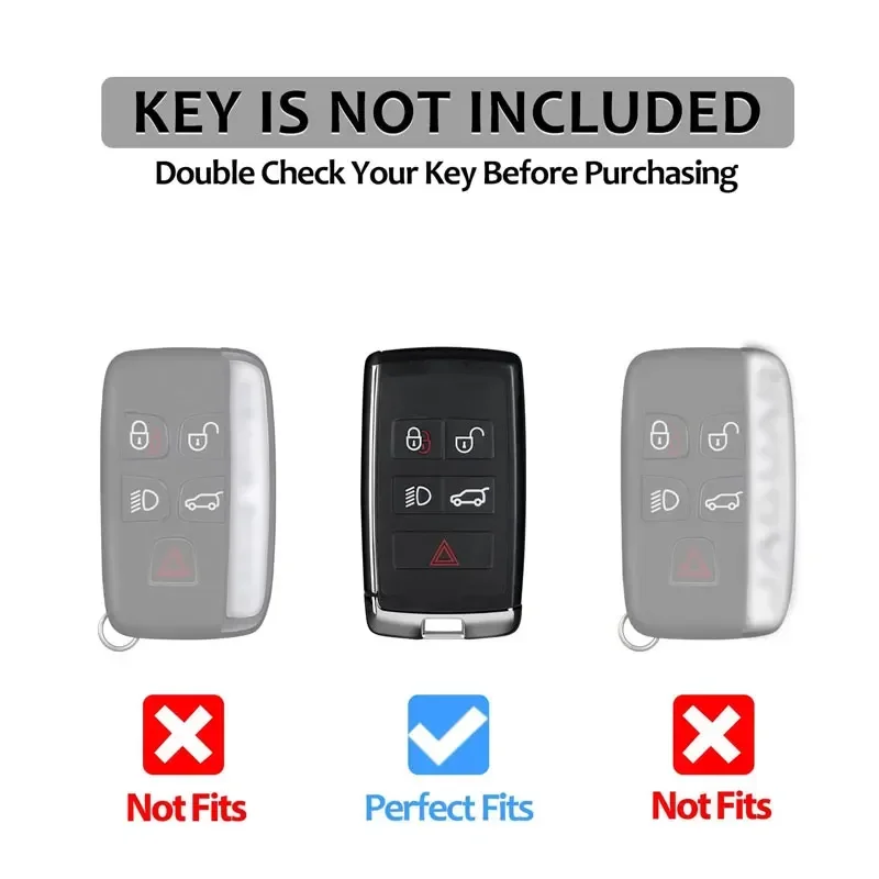 Carbon Fiber Key Fob Cover Protector Case For Land Rover Range Defender 110S Dsicovery Vogue Sport HSE Velar