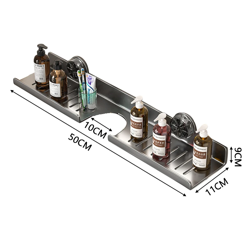 

Металлический многофункциональный стеллаж для ванной комнаты