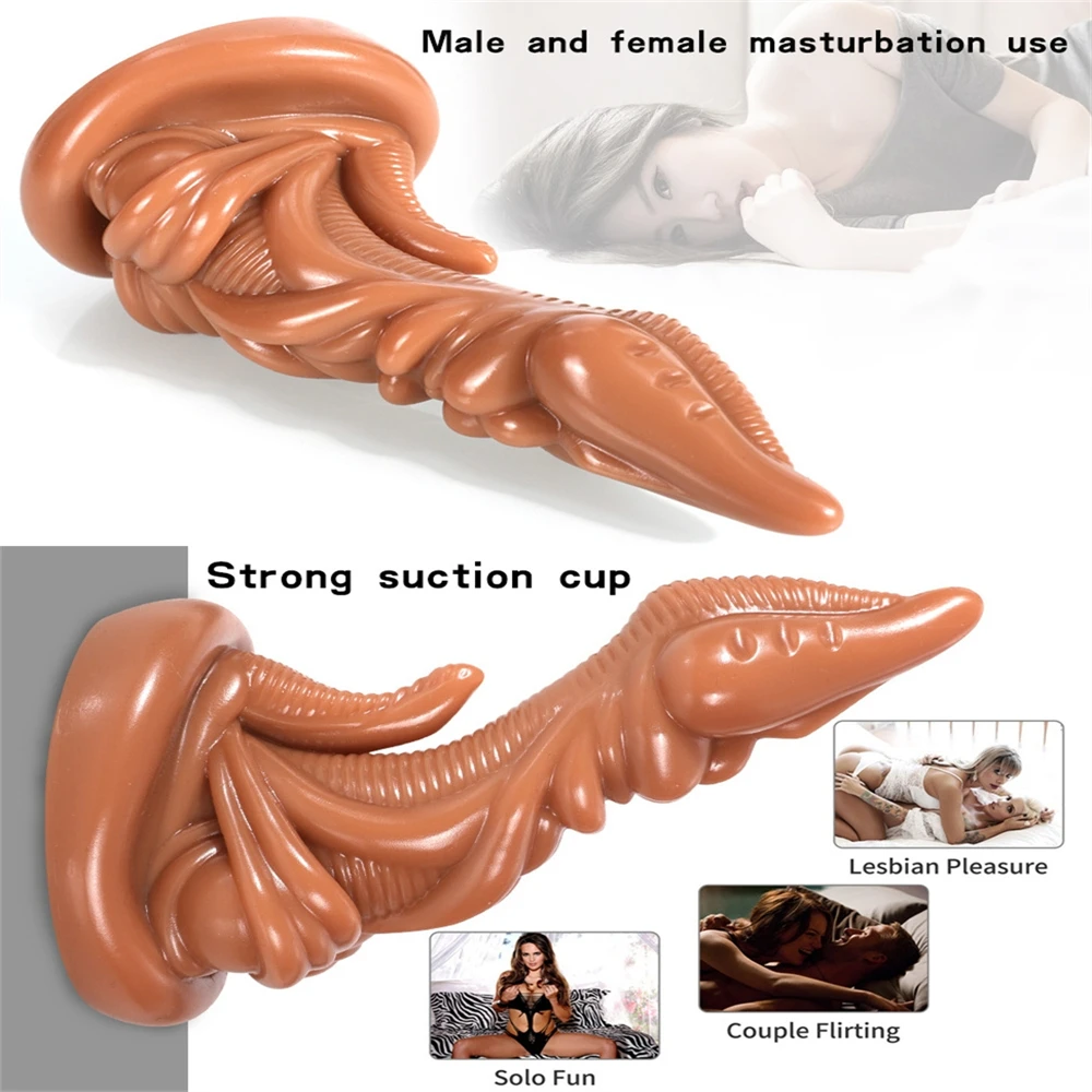 

Alien Penis Female Clitoral Stimulation Soft Silicone SM Alternative Gay Manual Massage Artificial Dildo 18 Adult Sex Toys