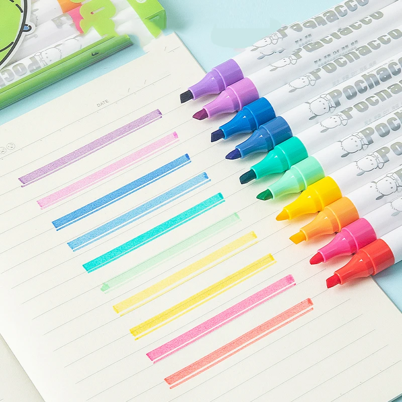GuangBo Kawaii двуглавая стираемая флуоресцентная ручка 10 шт./компл. студенты для