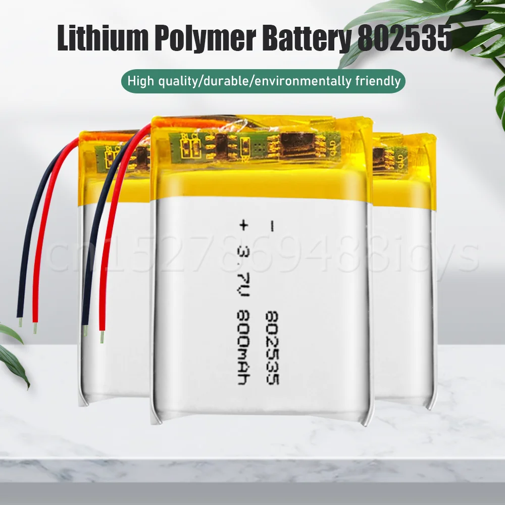 802535 3 7 V 800mAh литиевая полимерная аккумуляторная батарея для MP4 MP5 GPS DVD PDA рация