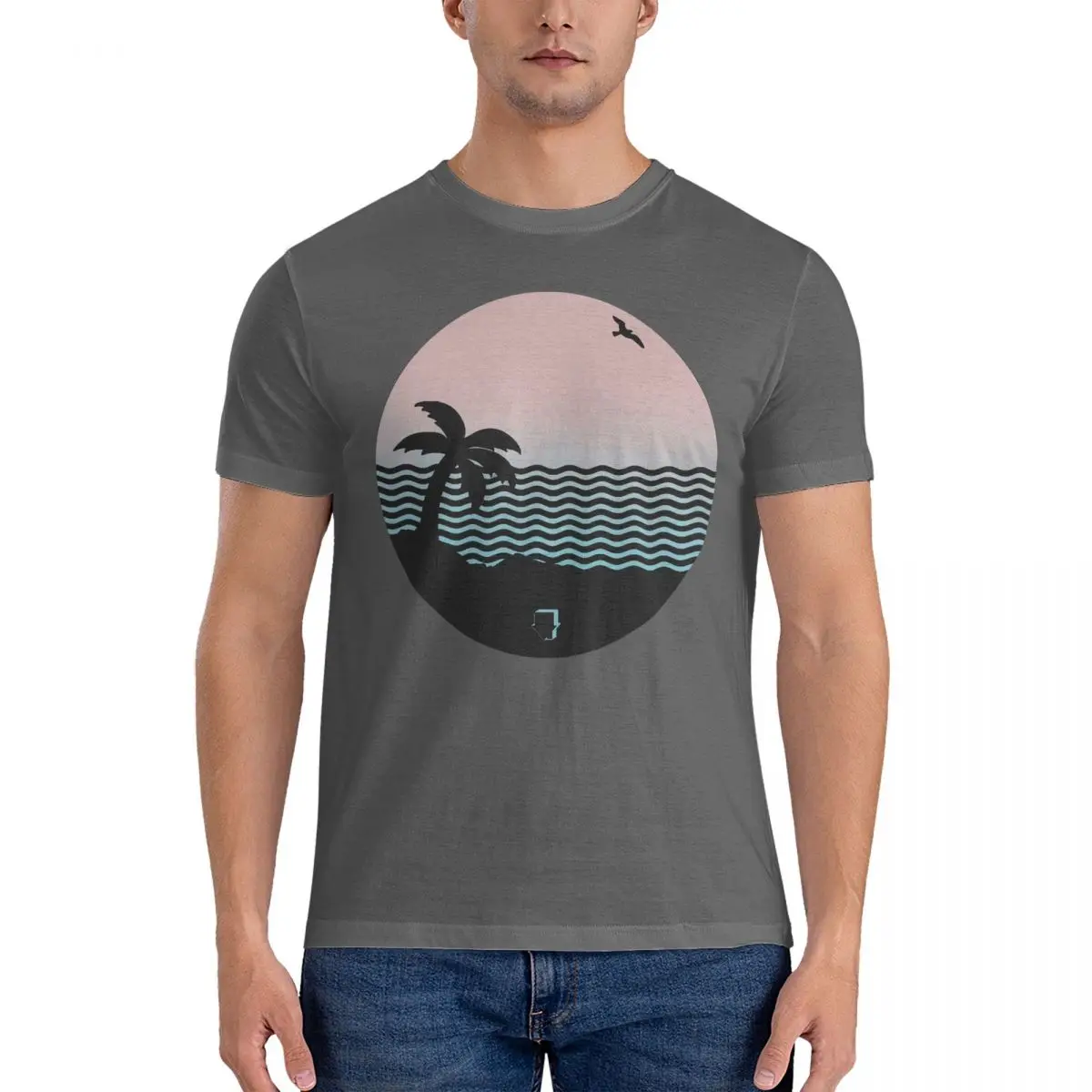 Мужские футболки Wiped Out The NBHD Neighborhood Awesome с короткими рукавами и круглым вырезом