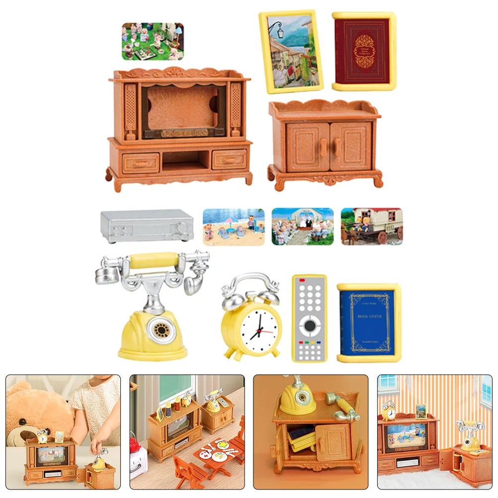 

1 набор миниатюрных моделей мебели для дома, миниатюрная конструкция, реквизит для украшения маленькой мебели