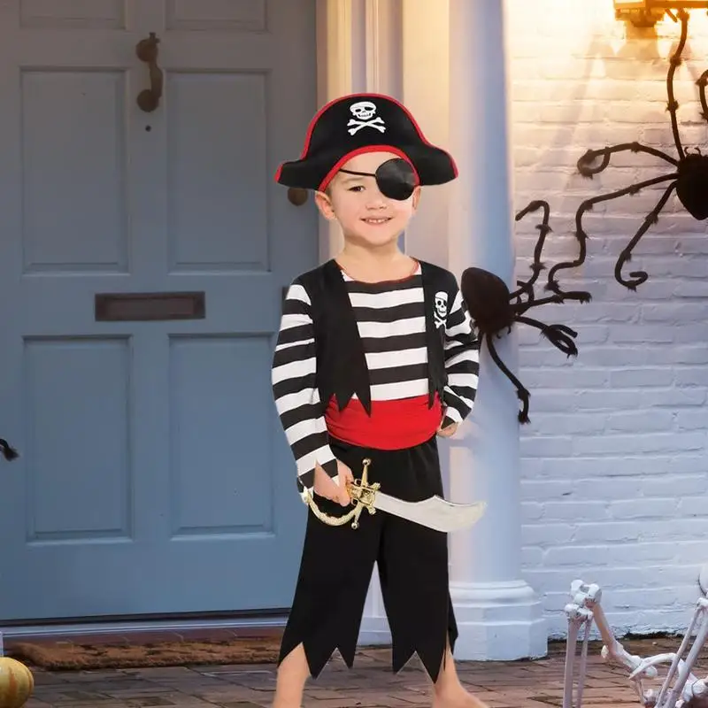 Детский Пиратский Костюм для мальчиков косплей-костюм пирата милые детские