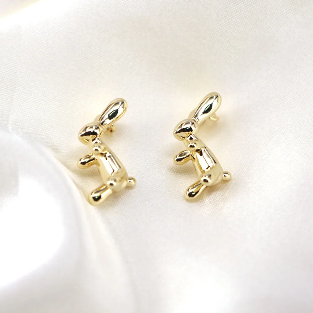 

5 шт., позолоченный Кролик, подвеска, латунное ожерелье, Подвески для изготовления ювелирных изделий, DIY браслет, аксессуары ручной работы