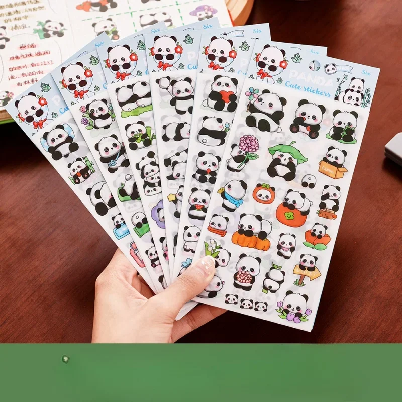 Kawaii Panda креативные наклейки с героями мультфильмов милые ручной росписью Guka