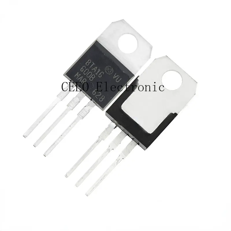 

50PCS Big Chip BTA16-600B TO-220 16A600V Brand New Bidirectional Thyristor Transistor