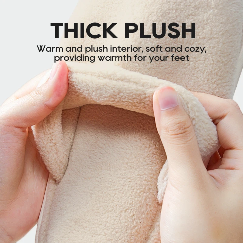 Зимние теплые мужские тапочки UTUNE домашние Нескользящие мягкие плюшевые