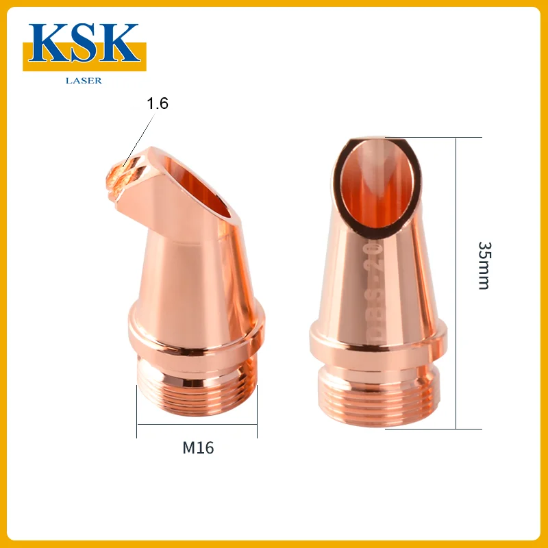 Сварочная горелка KSK Relfar с двойной подачей проволоки, медное сопло DBS-16B DBS-20B, запасные части для ручного лазерного сварочного аппарата (art.: 3920dc85b8828) - 3920dc85b8828