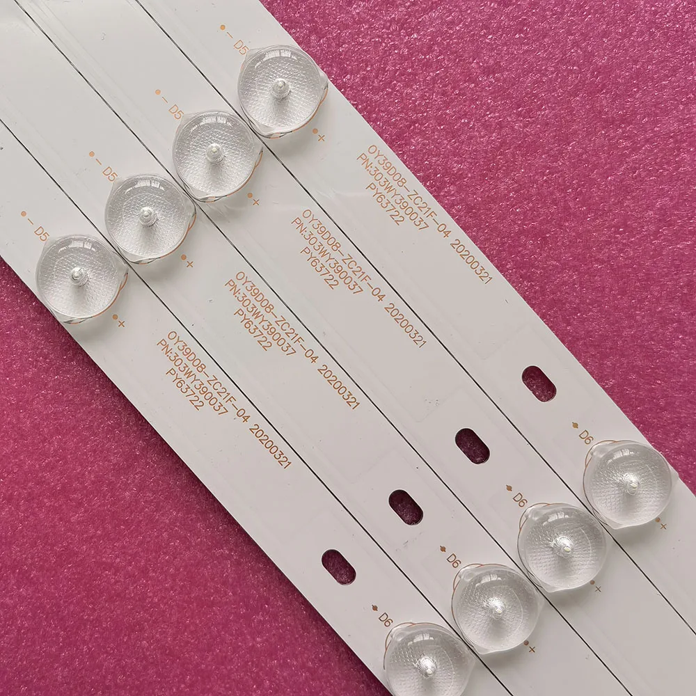 4 PCS LED Strip OY39D08-ZC21F-04 OY39D08-ZC14F-04 LED-39B700S LED-39B350 303WY390037 303WY390033 LE39D71 LE39F51S 40lem-1017/t2c |