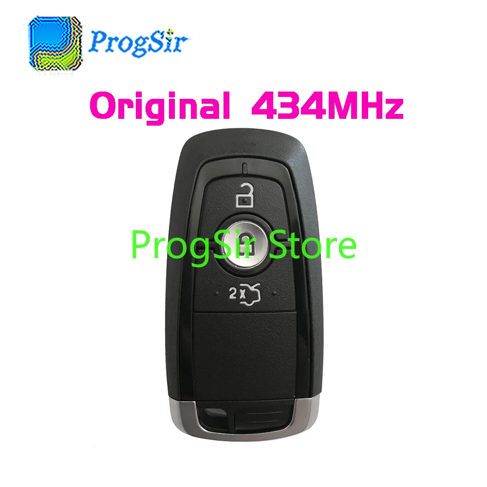 

Original 434MHz 3 Button Proximity Keyless Go Key Remote Control for Ford 2015 2016 2017 2018 With Hitag Pro ID49 Chip