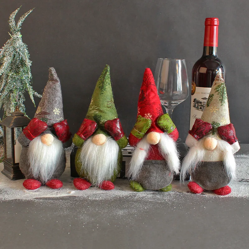 1 шт. рождественская подвеска вязаная плюшевая кукла-гном украшение для