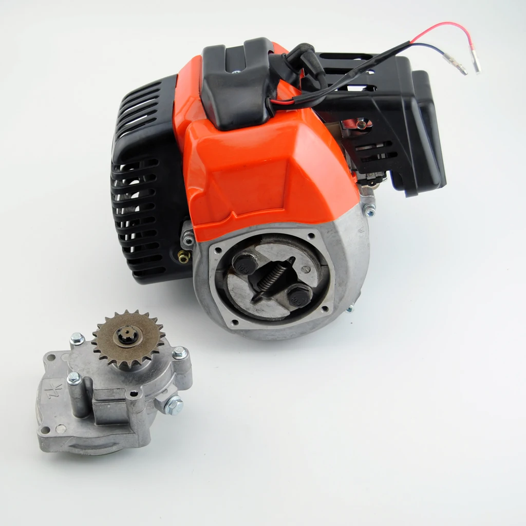 

Engine 49cc & gear reduction transmission Box For Pocket MINI BIKE SCOOTER ATV Goped
