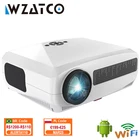 Проектор WZATCO C3 4D Keystone, светодиодный, 4K, Android 10.0, Wi-Fi, 1920*1080P, для домашнего кинотеатра, 3D медиаплеер, игровой проектор
